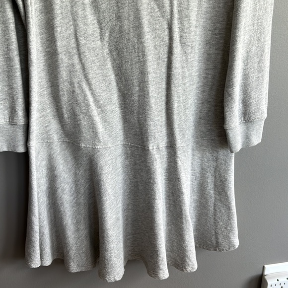NWT Joie Runna Sweatshirt Dress with Flared Skirt, Large, Grey, Long sleeve .. - Picture 4 of 12